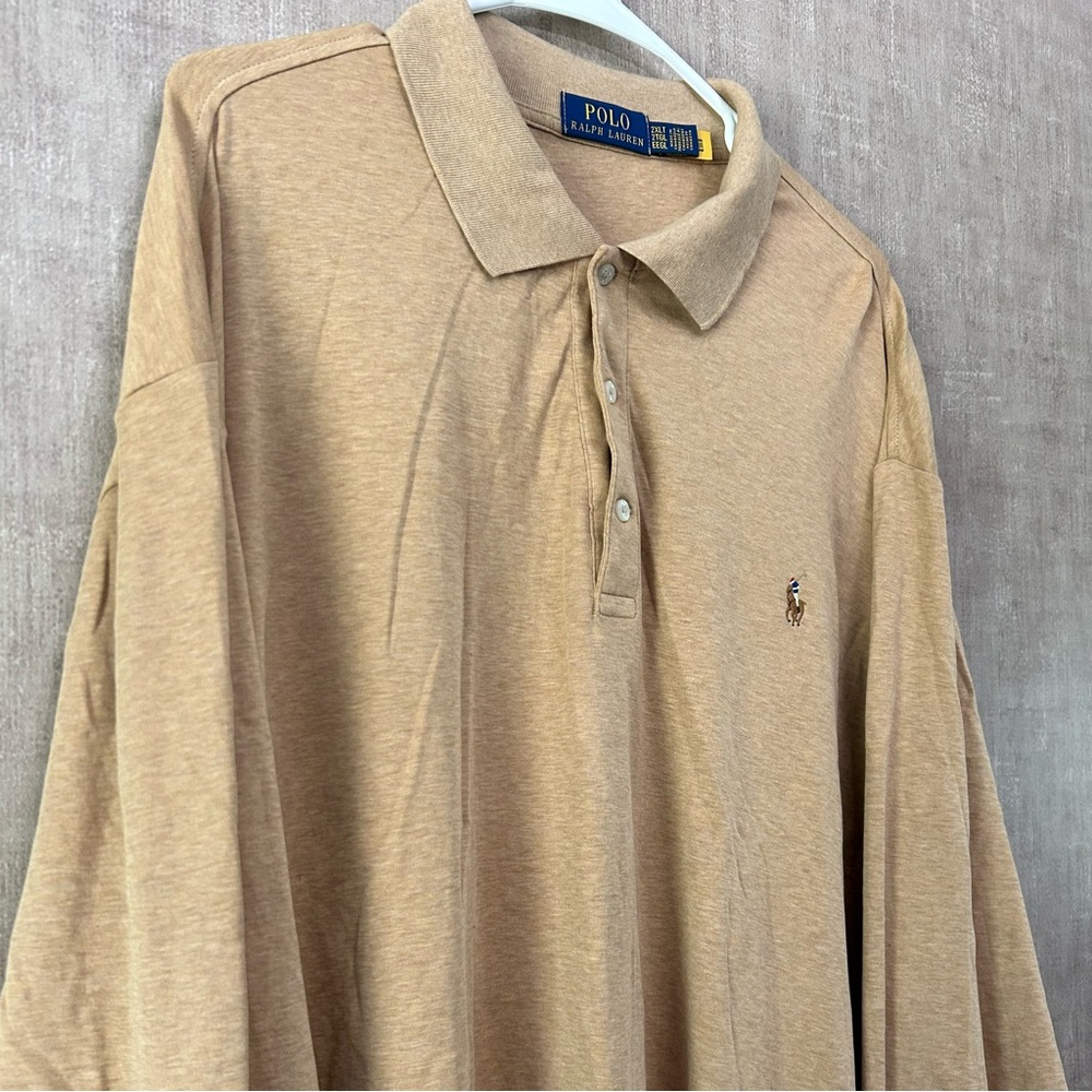 Polo by Ralph Lauren Tan Collar Long Sleeve - Picture 3 of 6